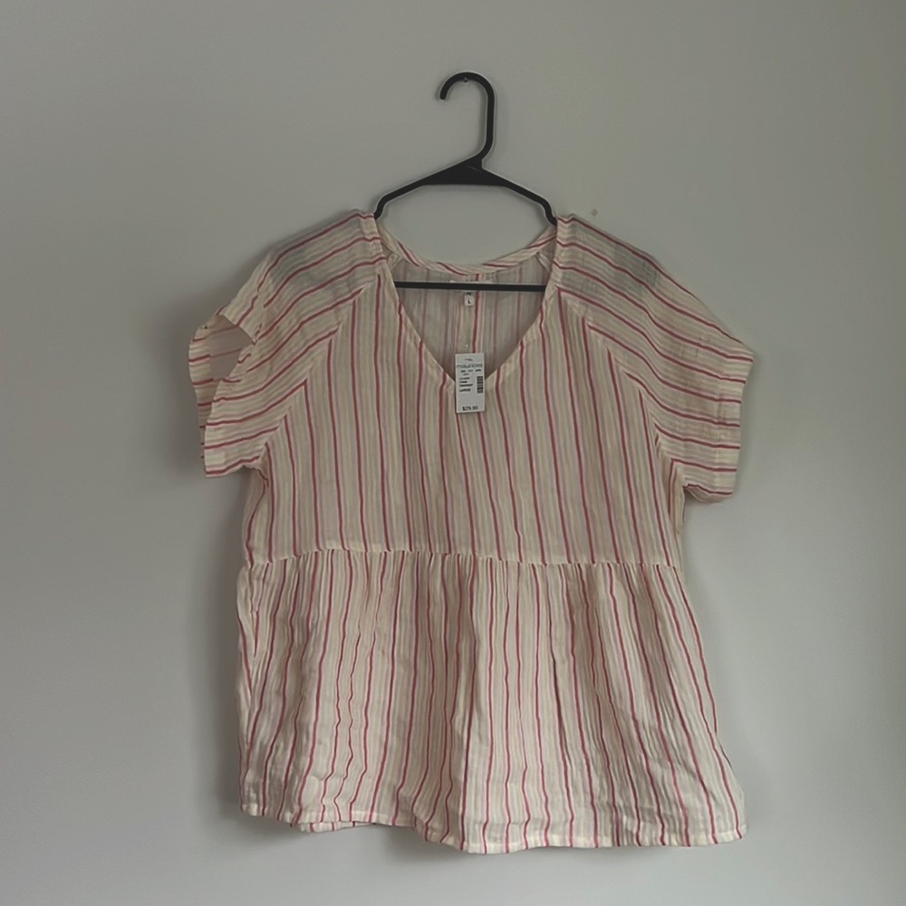 Maurice’s Pink Striped Tunic | Size L